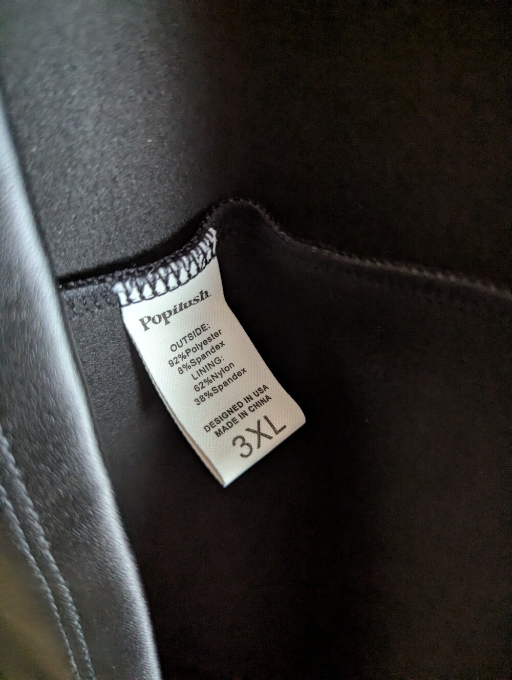 NWT Popilush Sculpting Faux Leather Dress Women's Size 3X - Picture 8 of 13